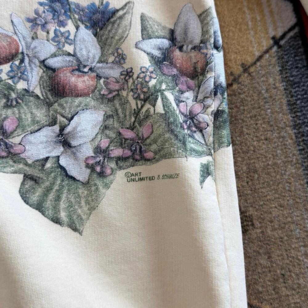 Vintage 90s Women’s Art Unlimited Butterfly Nature Outdoor Sweatshirt Size Small - Picture 6 of 14